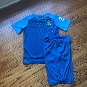 Jordan Shorts Shirt Set Sz L